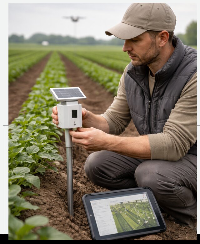 IoT мониторинг сельскохозяйственных полей и контроля в Павлове